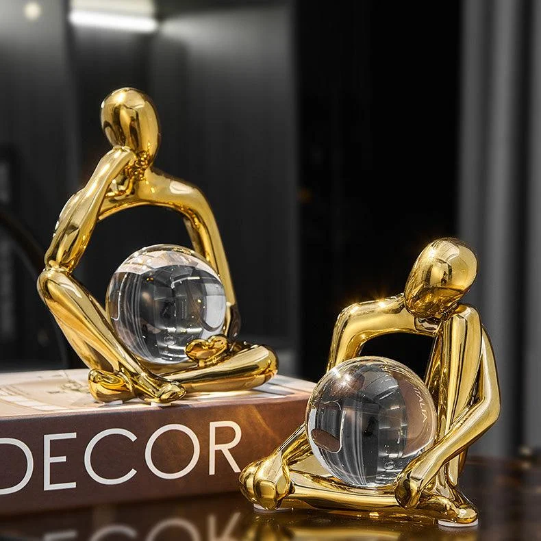 Ceramic Abstract Crystal Figurines -  - #tag1#