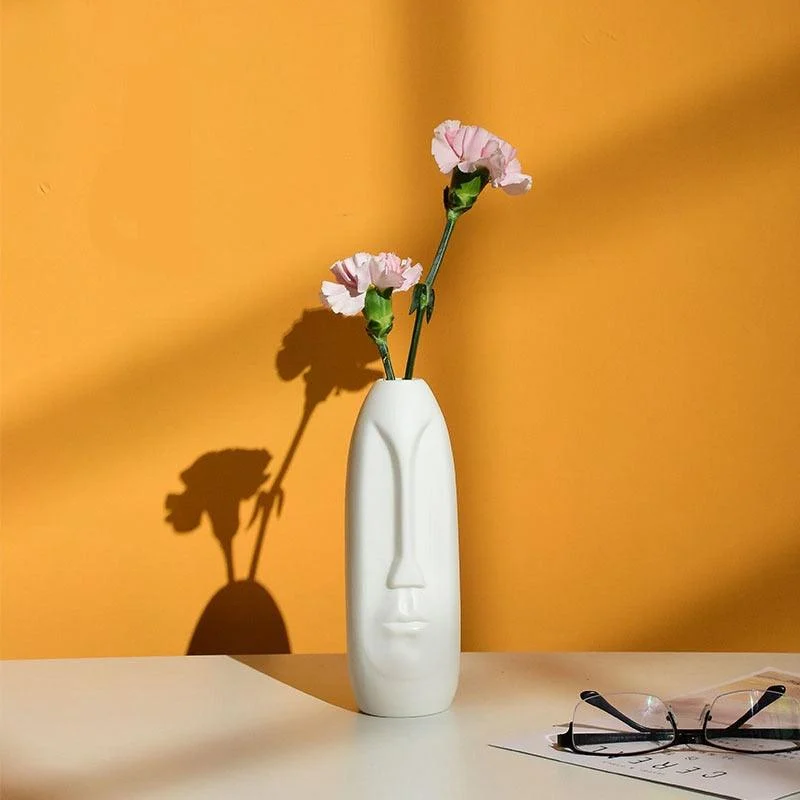 Ceramic Abstract Face Vase -  - #tag1#