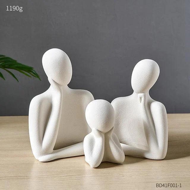 Ceramic Abstract Family of Three -  - #tag1#