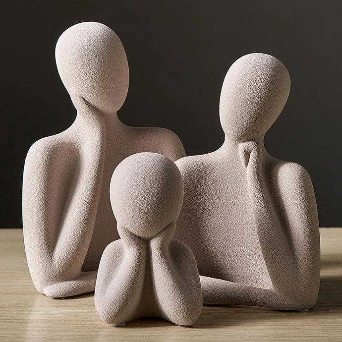 Ceramic Abstract Family of Three -  - #tag1#