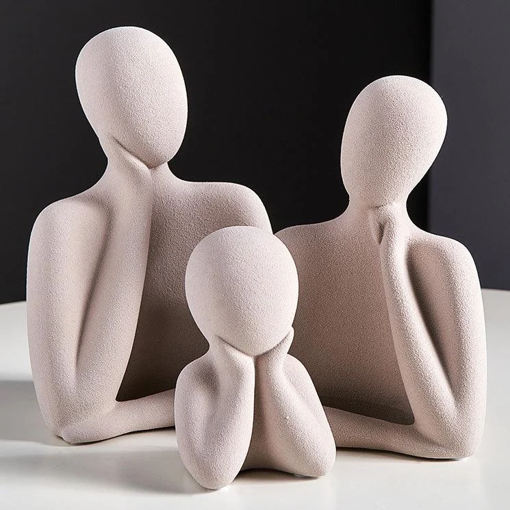 Ceramic Abstract Family of Three -  - #tag1#