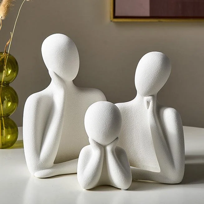 Ceramic Abstract Family of Three -  - #tag1#