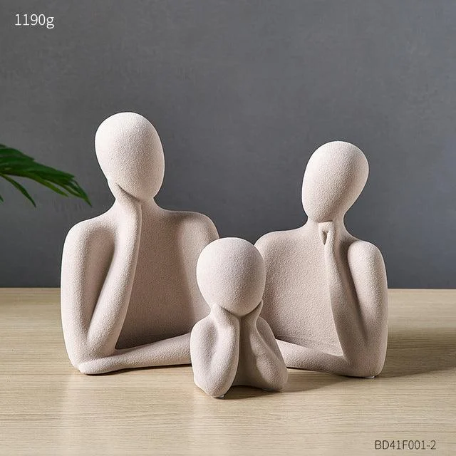 Ceramic Abstract Family of Three -  - #tag1#