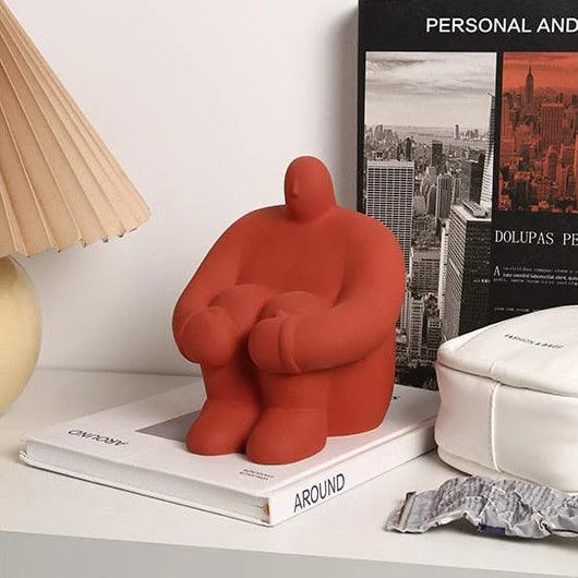 Ceramic Abstract Figurines with Large Hand -  - #tag1#