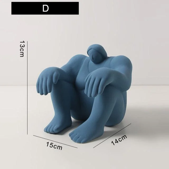 Ceramic Abstract Figurines with Large Hand -  - #tag1#