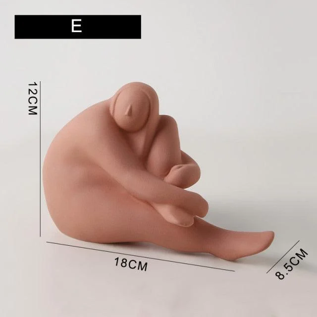 Ceramic Abstract Figurines with Large Hand -  - #tag1#