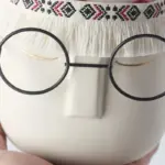 Ceramic_Abstract_Sleeping_Face_Planter_with_Headband_and_Glasses_-_-4151421 Ceramic Abstract Sleeping Face Planter with Headband and Glasses