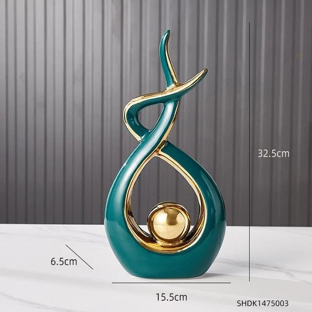 Ceramic Abstract Spiral Decor -  - #tag1#