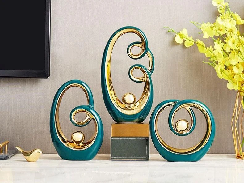 Ceramic Abstract Spiral Decor -  - #tag1#