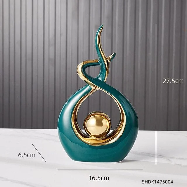 Ceramic Abstract Spiral Decor -  - #tag1#