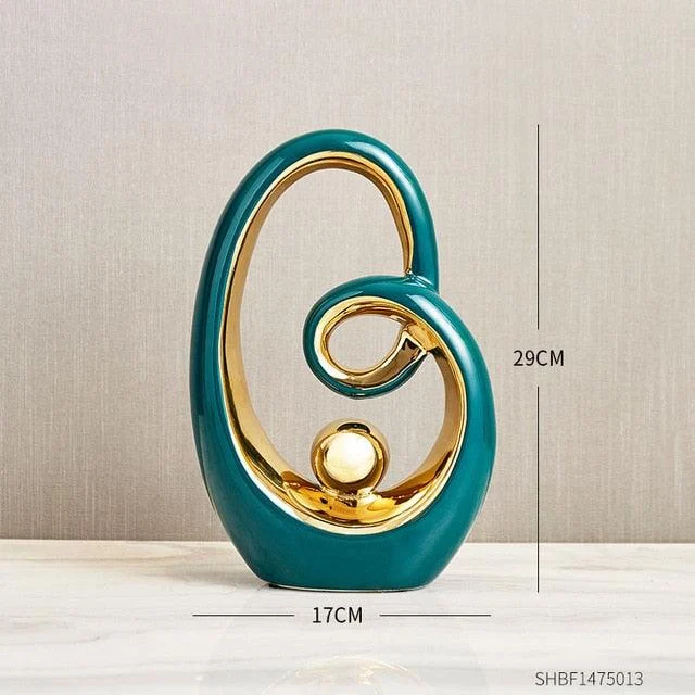 Ceramic Abstract Spiral Decor -  - #tag1#