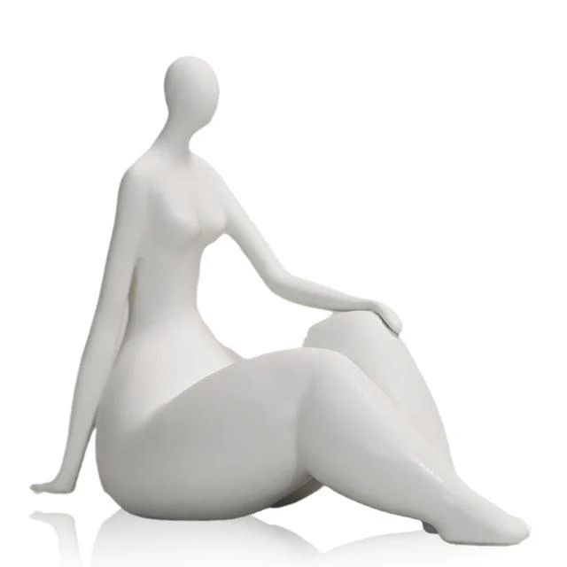 Ceramic Abstract Woman Art Figurine -  - #tag1#