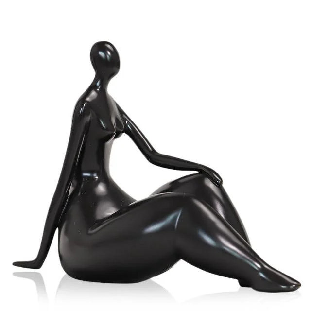 Ceramic Abstract Woman Art Figurine -  - #tag1#
