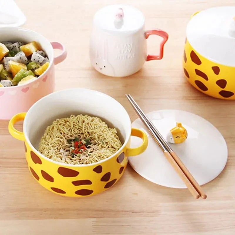 Ceramic Anime Ramen Bowl -