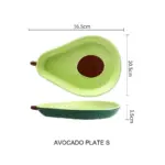 Ceramic Avocado Plate Bowl Set