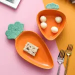Ceramic Avocado Plate Bowl Set