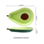 Ceramic Avocado Plate Bowl Set