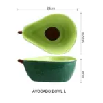 Ceramic Avocado Plate Bowl Set