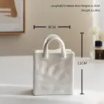 Ceramic Bag Shaped Vase tag1