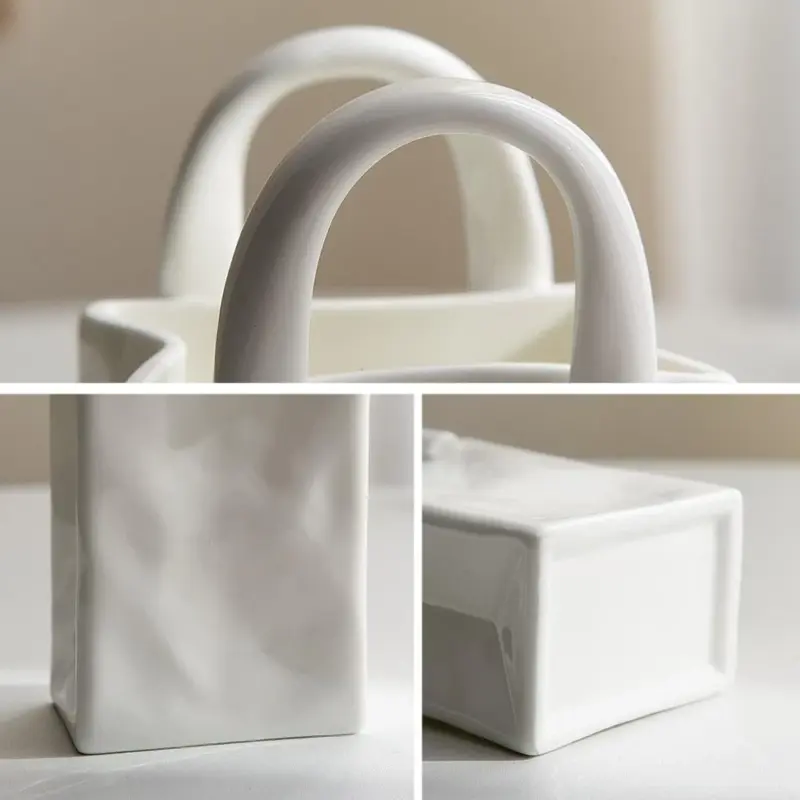 Ceramic Bag Shaped Vase tag1