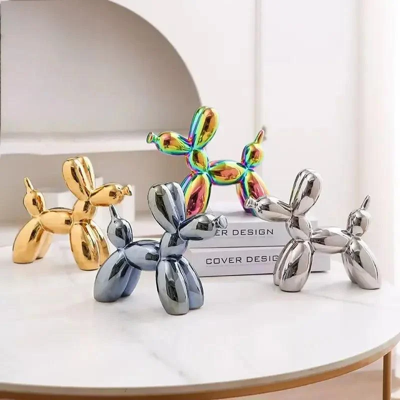 Ceramic Balloon Dog Abstract Ornament -  - #tag1#