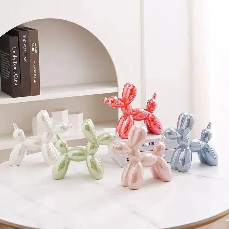 Ceramic Balloon Dog Abstract Ornament -  - #tag1#