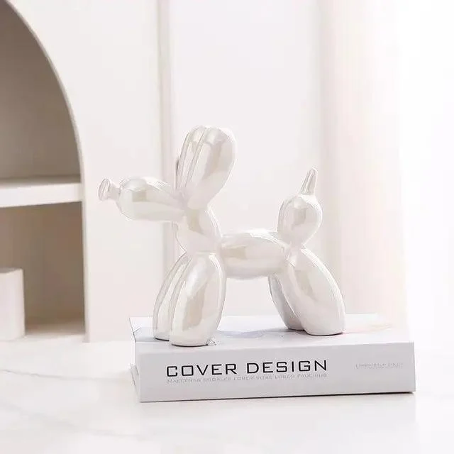 Ceramic Balloon Dog Abstract Ornament -  - #tag1#