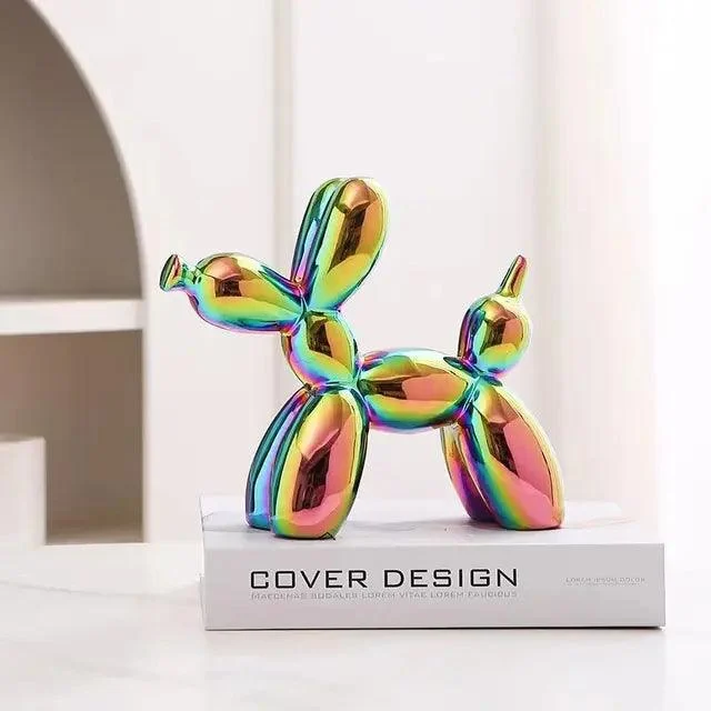 Ceramic Balloon Dog Abstract Ornament -  - #tag1#