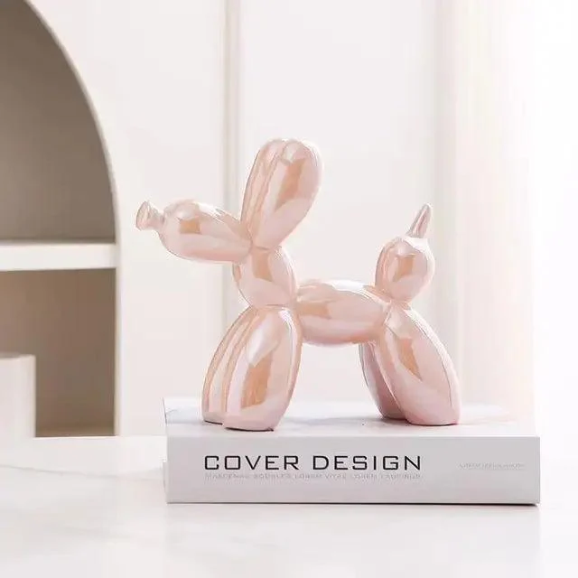 Ceramic Balloon Dog Abstract Ornament -  - #tag1#