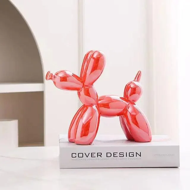 Ceramic Balloon Dog Abstract Ornament -  - #tag1#