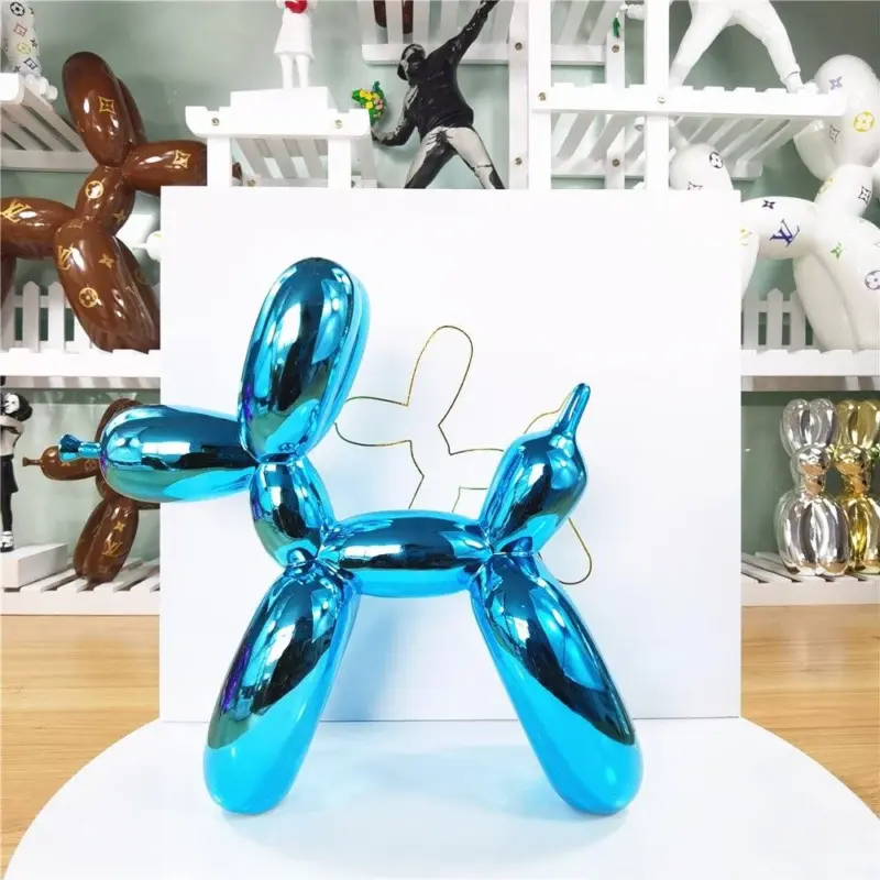 Ceramic Balloon Dog Abstract Ornament tag1