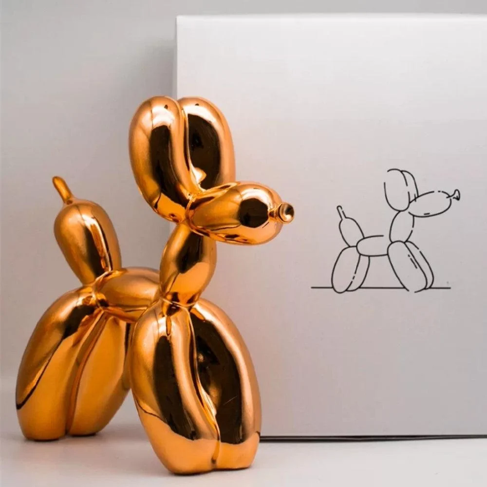 Ceramic Balloon Dog Abstract Ornament -  - #tag1#