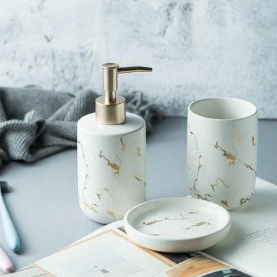 Ceramic Bathroom Accessory Set -