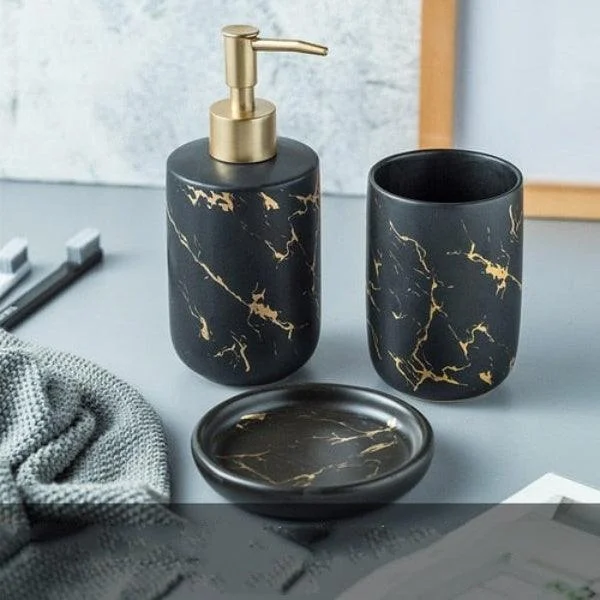 Ceramic Bathroom Accessory Set -