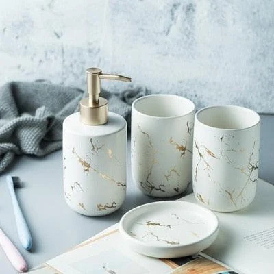 Ceramic Bathroom Accessory Set -