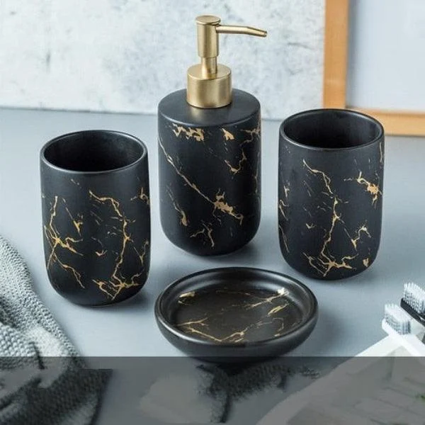 Ceramic Bathroom Accessory Set -