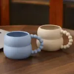 Ceramic Bead Mug Aesthetic Mugs 250ml