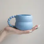 Ceramic Bead Mug Aesthetic Mugs 250ml