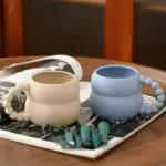 Ceramic Bead Mug Aesthetic Mugs 250ml