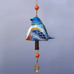 Ceramic Bird Wind Chime Song Bell Garden Yard Home Decoration tag1
