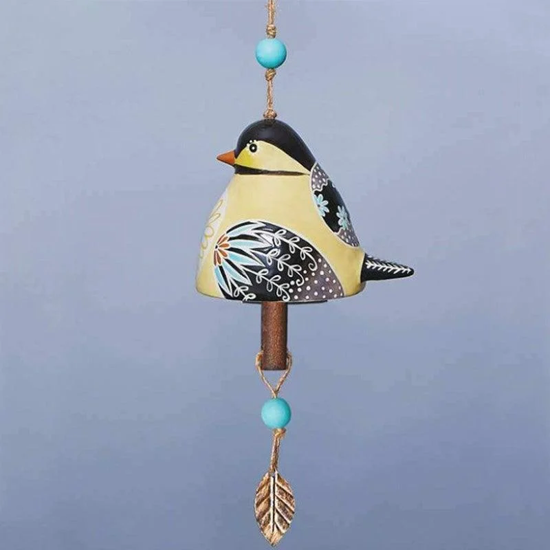 Ceramic Bird Wind Chime Song Bell Garden Yard Home Decoration -  - #tag1#