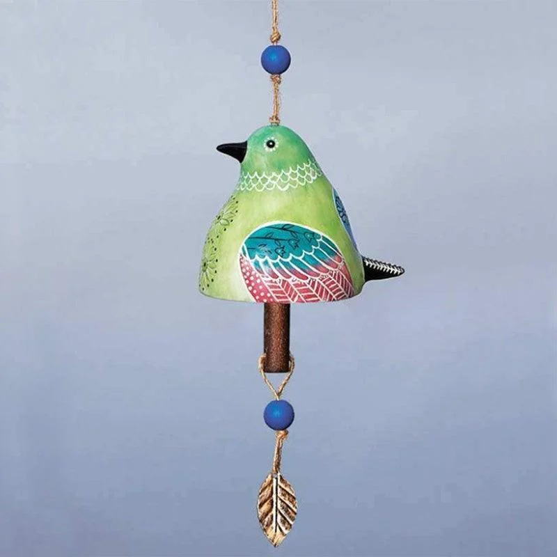 Ceramic Bird Wind Chime Song Bell Garden Yard Home Decoration -  - #tag1#