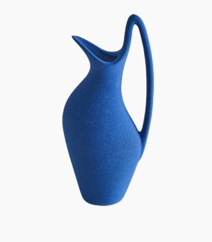 Ceramic Blue Water Vase/ Water Jug 25cm -  - #tag1#