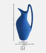 Ceramic Blue Water Vase Water Jug 25cm tag1