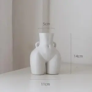 Ceramic Body Sculpture Flower Vase