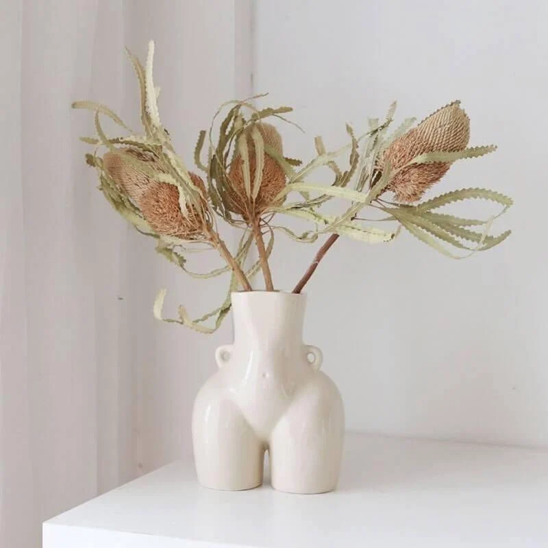 Ceramic Body Sculpture Flower Vase -  - #tag1#
