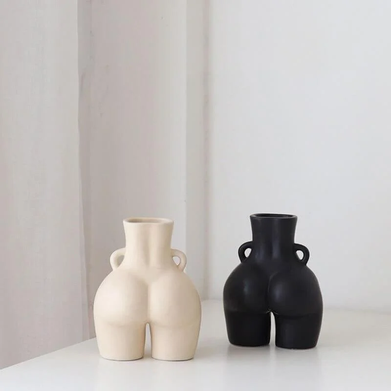 Ceramic Body Sculpture Flower Vase -  - #tag1#