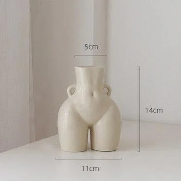 Ceramic Body Sculpture Flower Vase -  - #tag1#