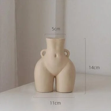 Ceramic Body Sculpture Flower Vase -  - #tag1#