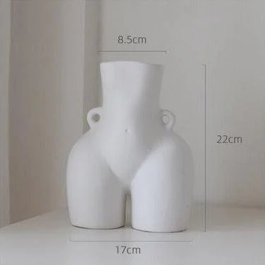 Ceramic Body Sculpture Flower Vase -  - #tag1#